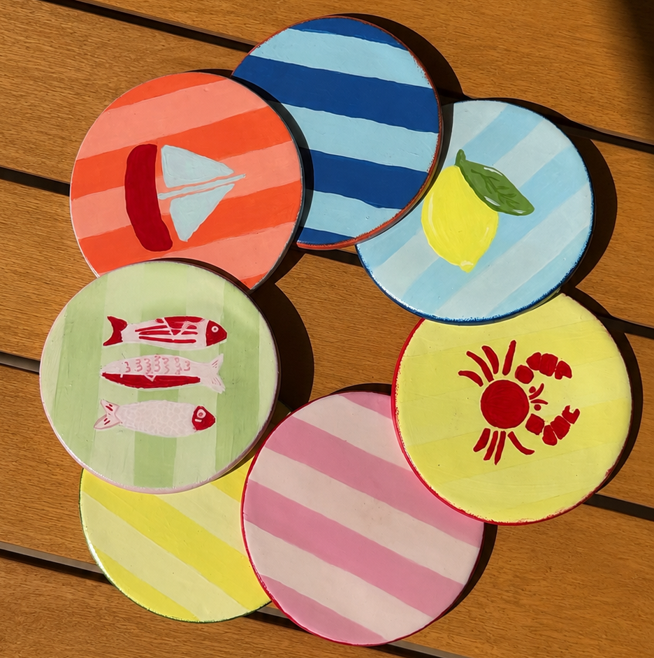 Striped Coasters